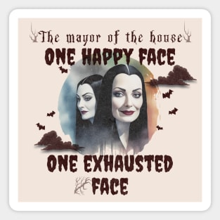 Chaos Manager: Smiles & Exhaustion - Funny Mom Wall Art Print Magnet